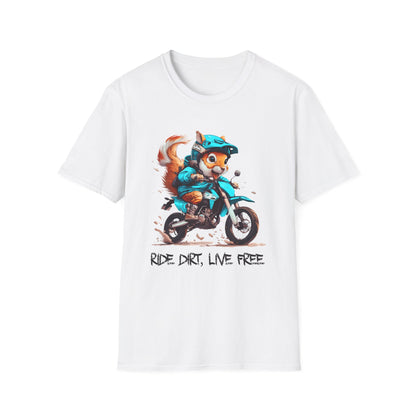 Squirrel Dirt Biker Softstyle T-Shirt