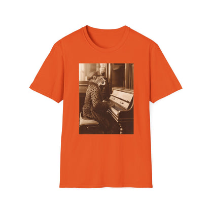 Vintage Western Cheetah Piano Softstyle T-Shirt