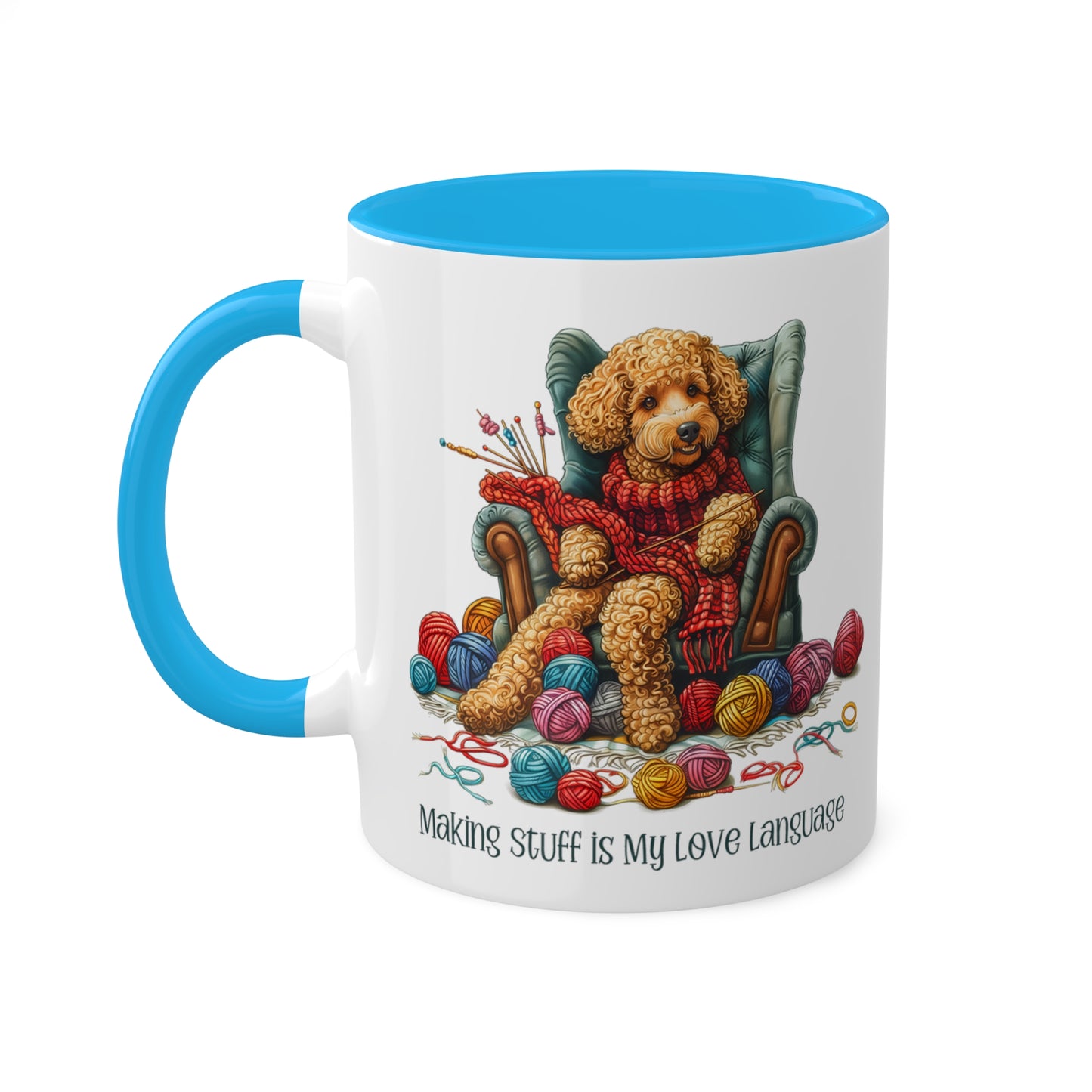 Poodle Knitter Mug