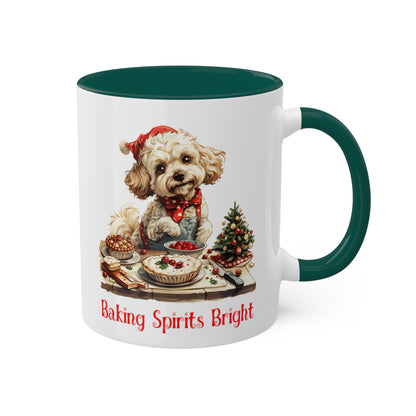 Poodle Christmas Baker Mug