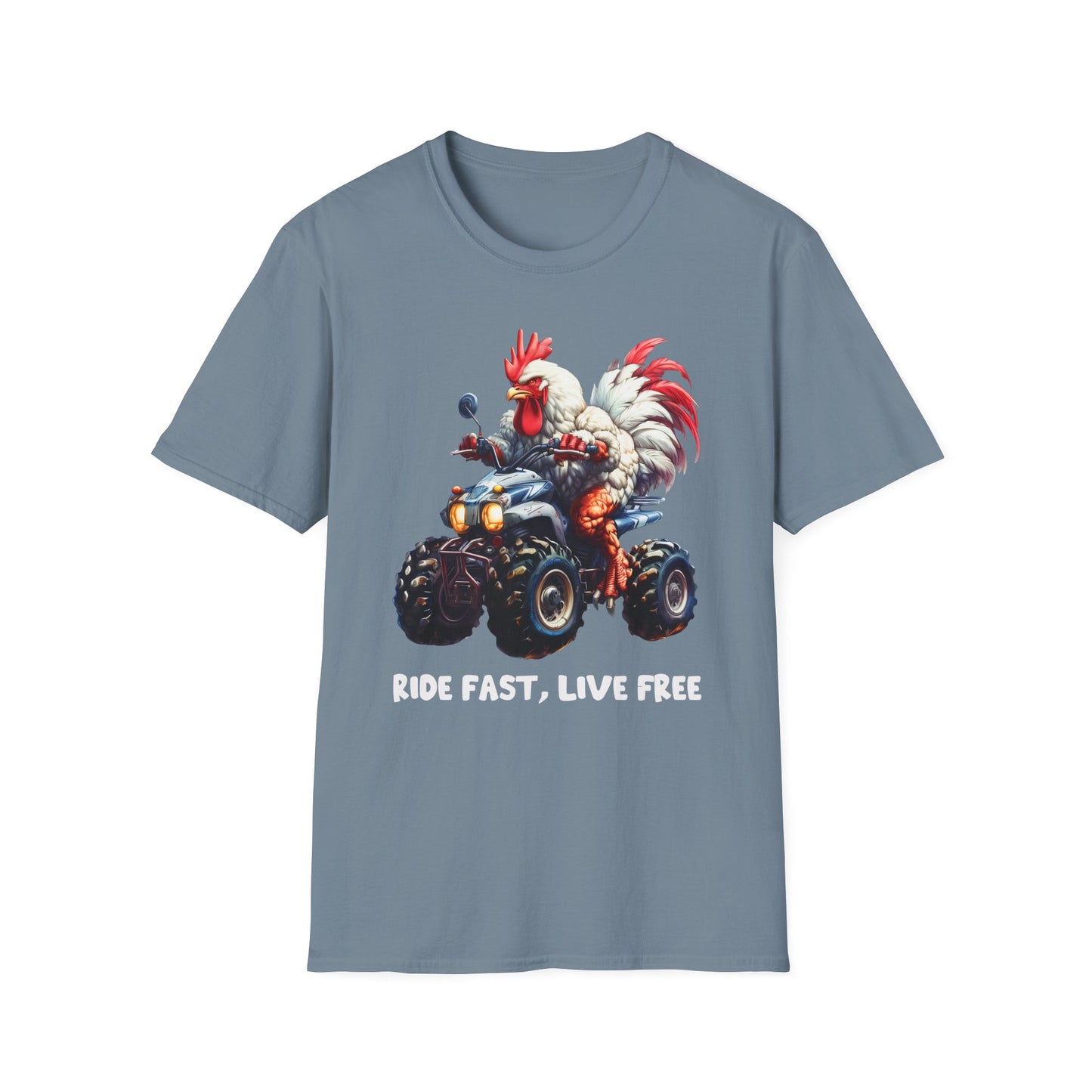 Chicken Quad Rider Softstyle T-Shirt