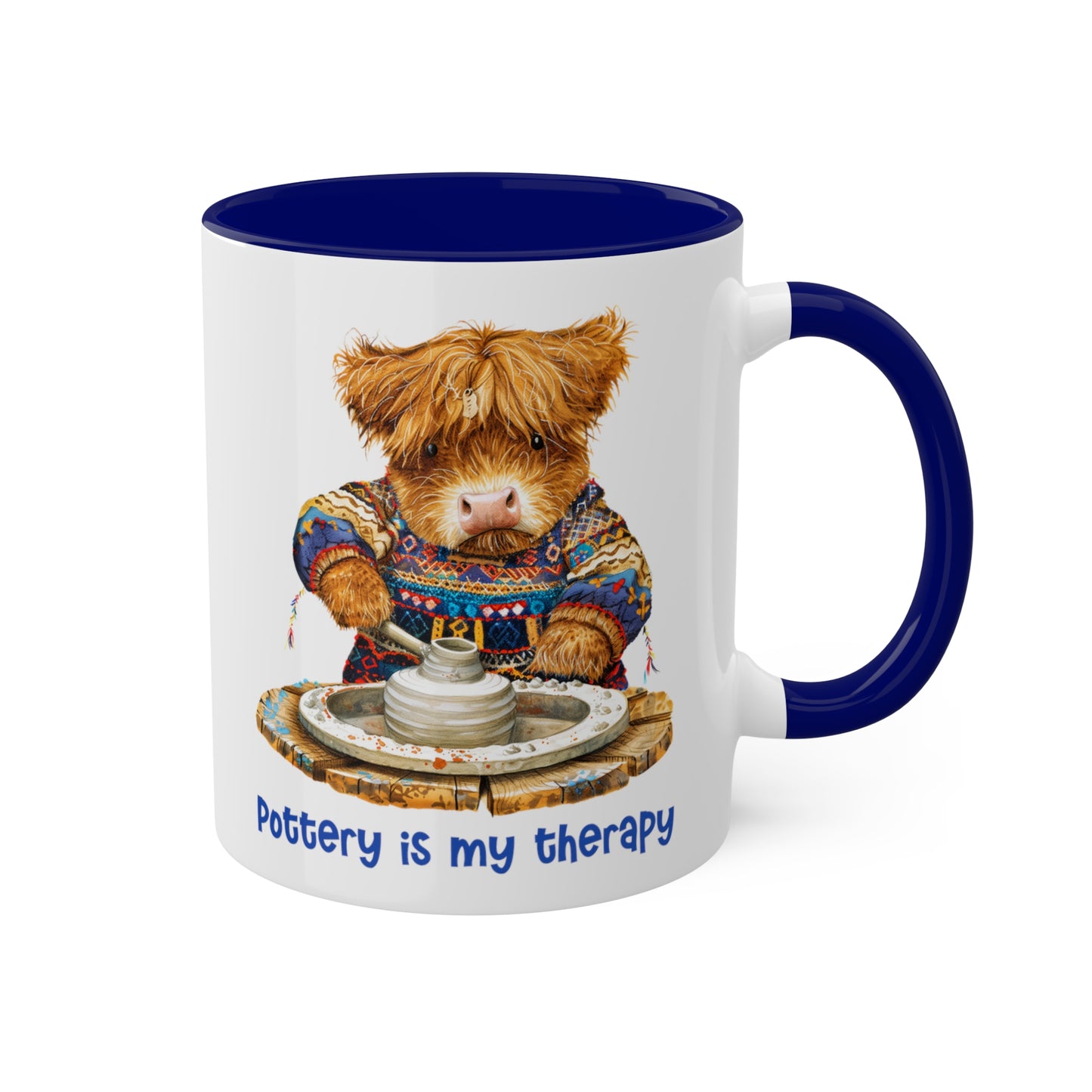 Highland Cow Potter Mug