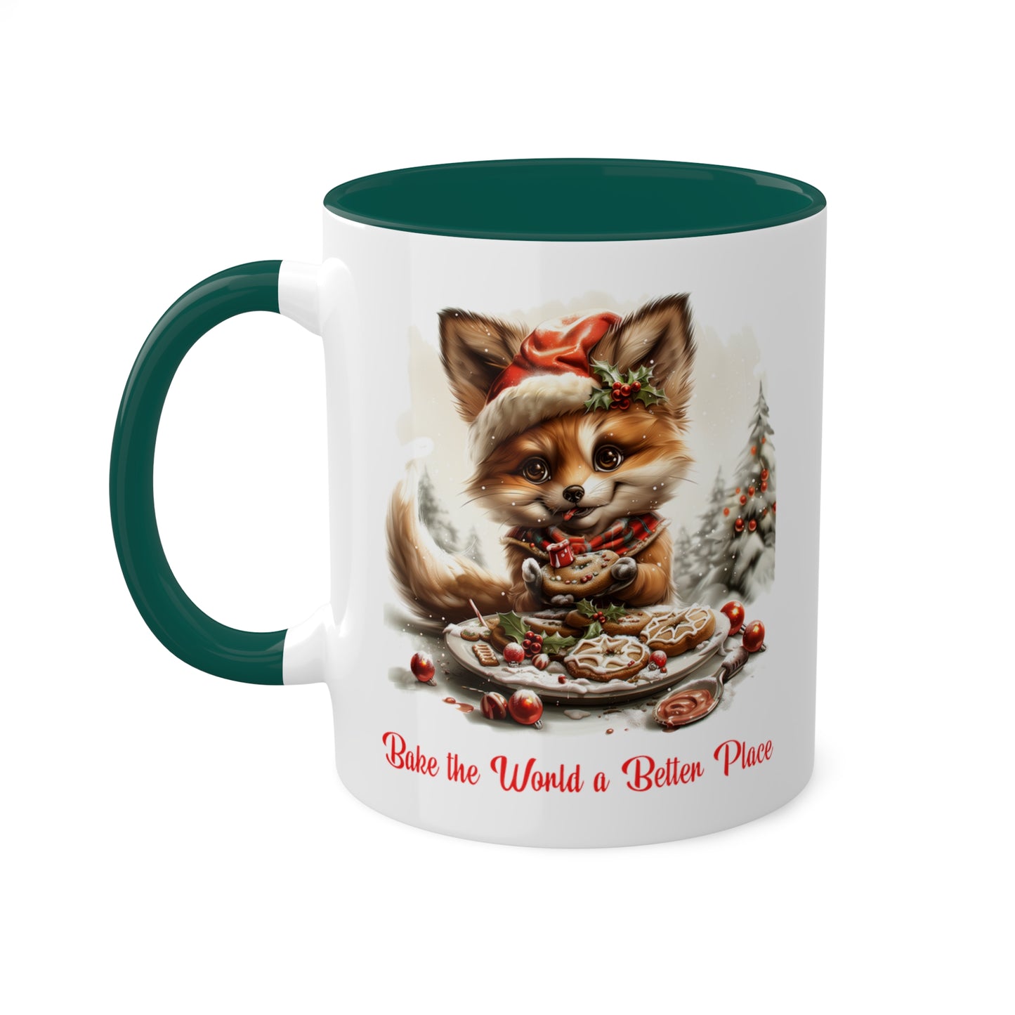 Fox Christmas Baker Mug