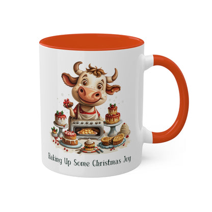 Cow Christmas Baker Mug