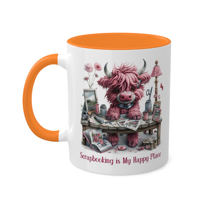 Highland Cow Scrapbooking Mug