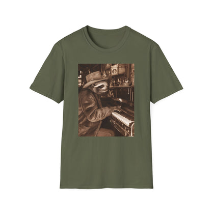 Vintage Western Sloth Piano Softstyle T-Shirt