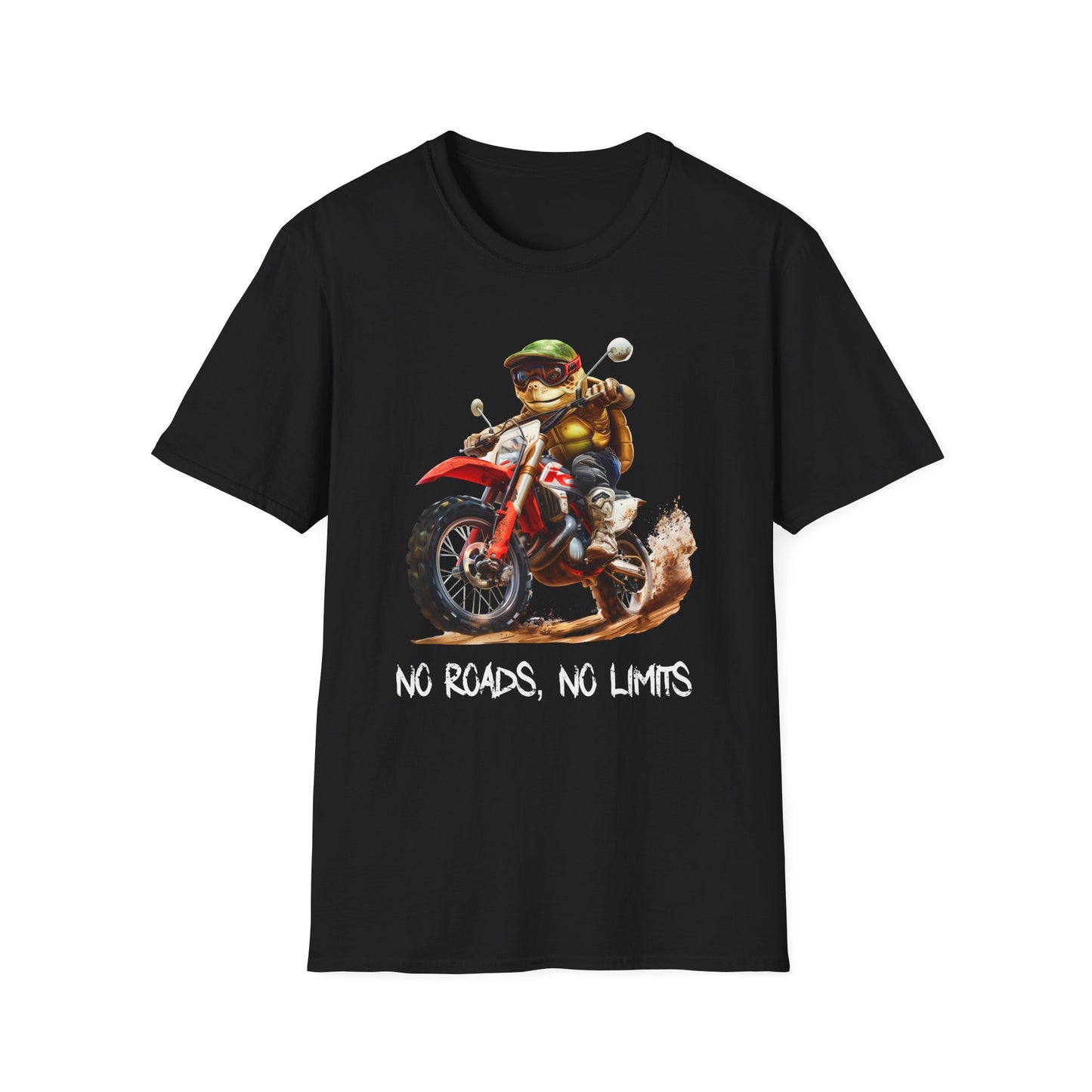 Turtle Dirt Biker Softstyle T-Shirt