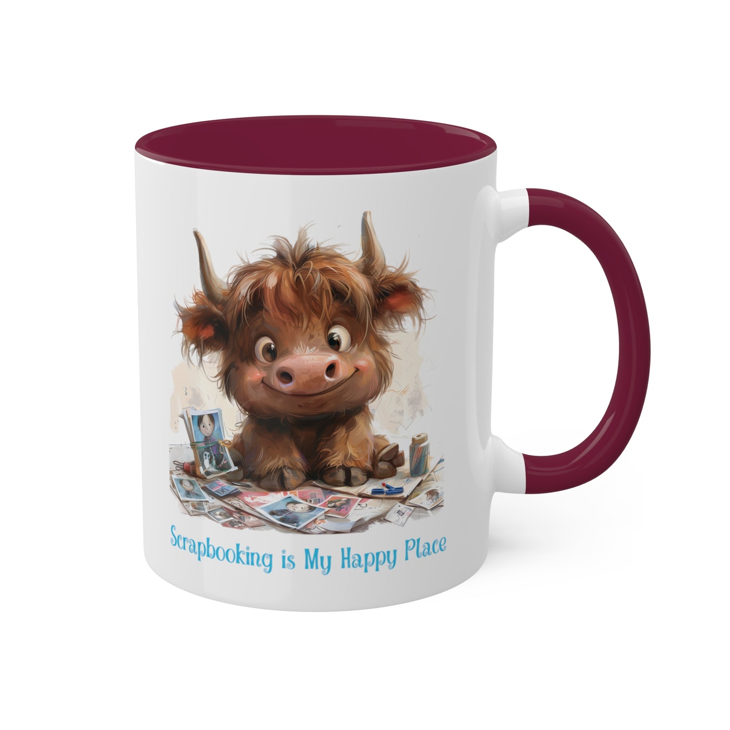 Highland Cow Scrapbooker Mug