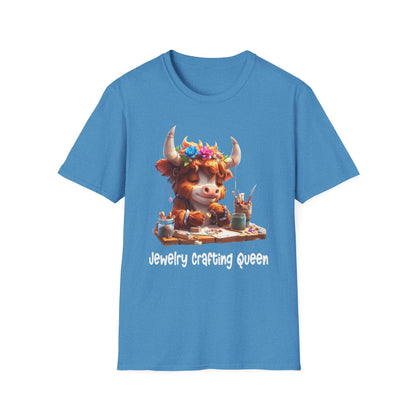 Highland Cow Jewelry Making Softstyle T-Shirt