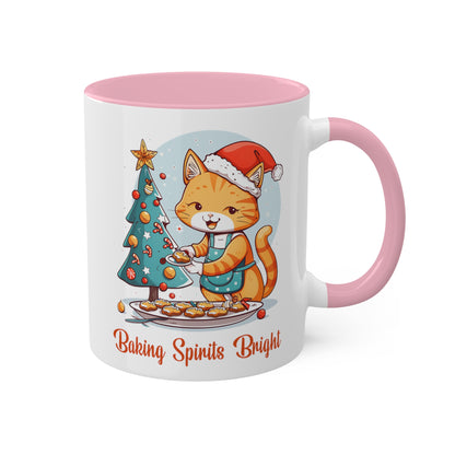 Cat Christmas Baker Mug