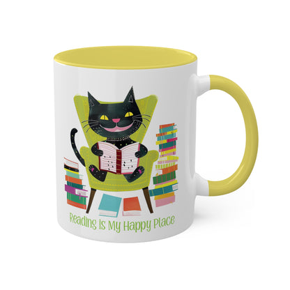 Cat Reading Mug