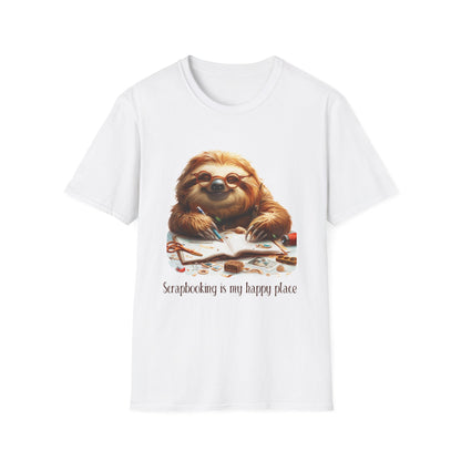 Sloth Scrapbooker Softstyle T-Shirt