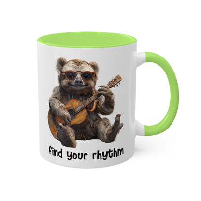 Sloth Musician Mug