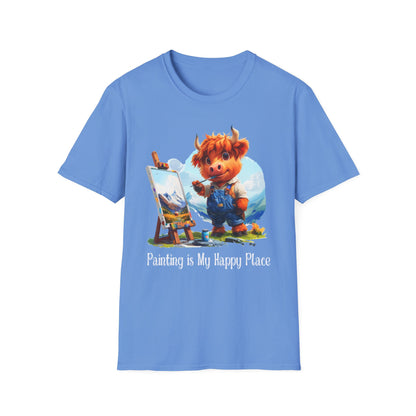 Highland Cow Artist Softstyle T-Shirt