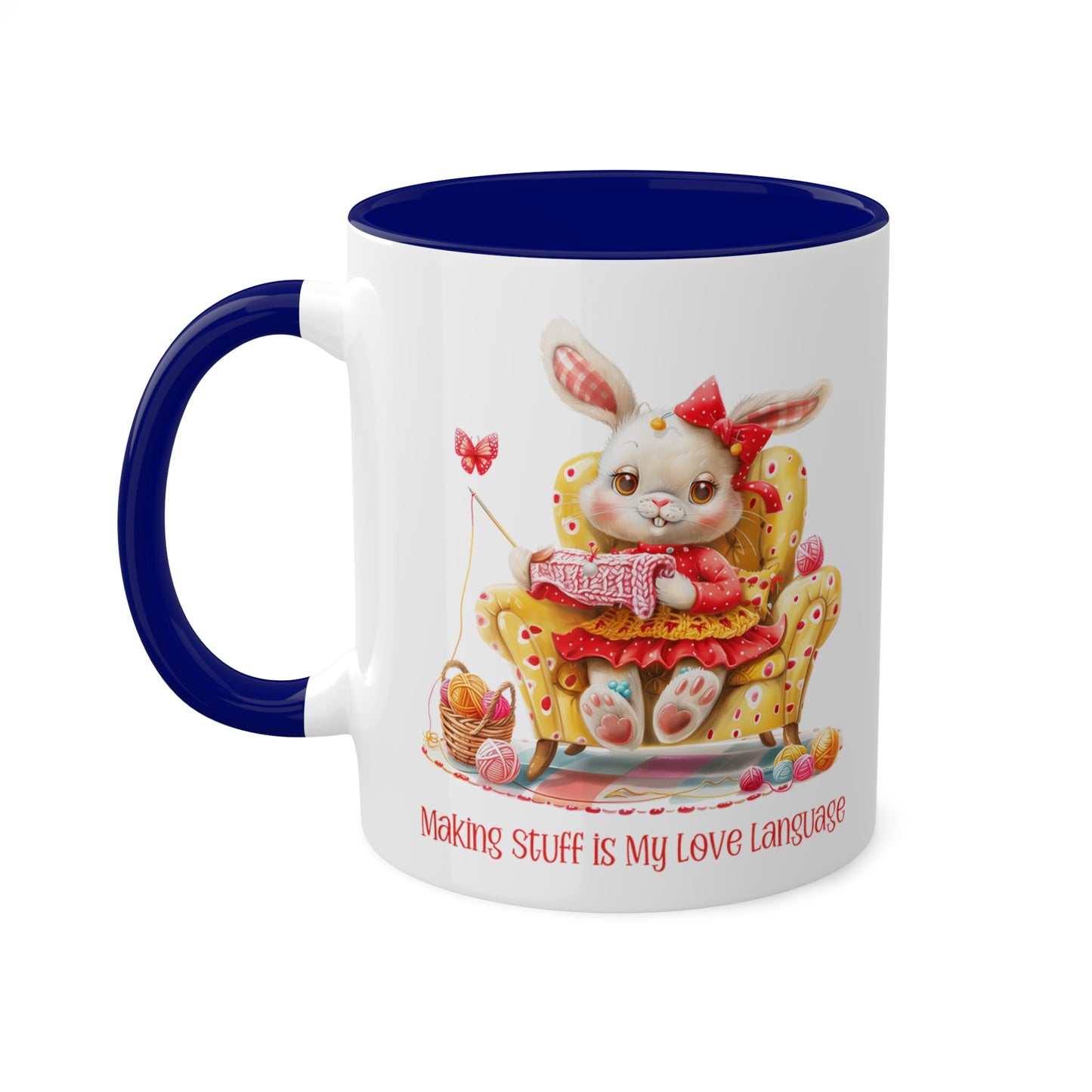 Rabbit Crocheter Mug