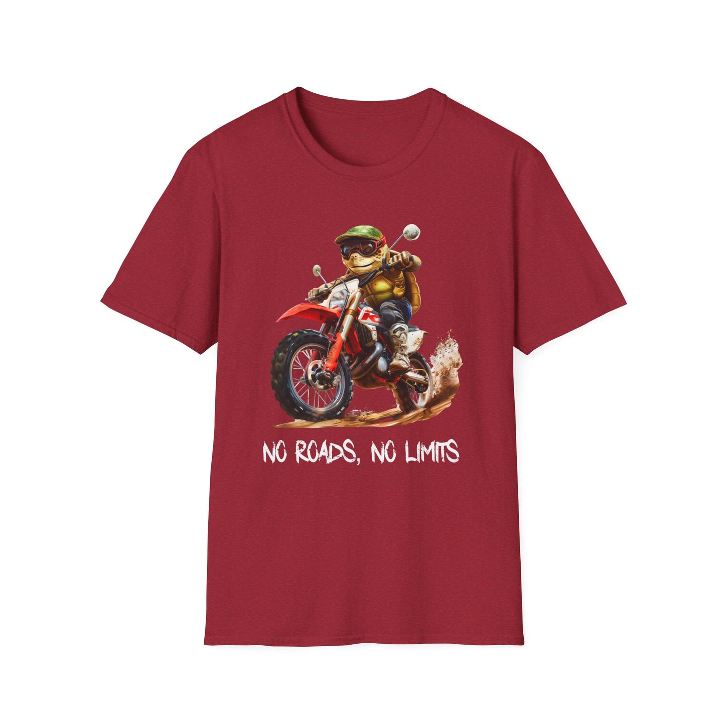 Turtle Dirt Biker Softstyle T-Shirt