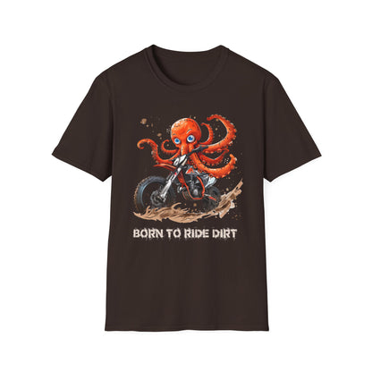 Octopus Dirt Biker Softstyle T-Shirt