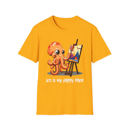 Octopus Artist  Softstyle T-Shirt