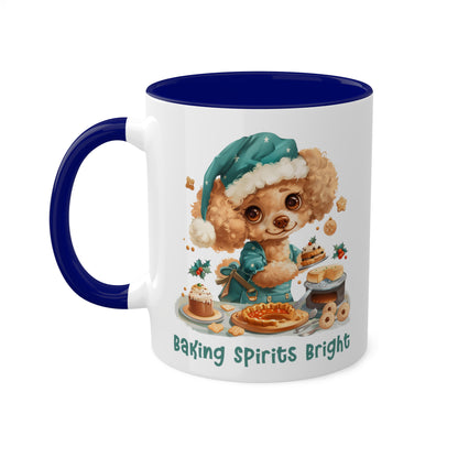 Poodle Christmas Baker Mug