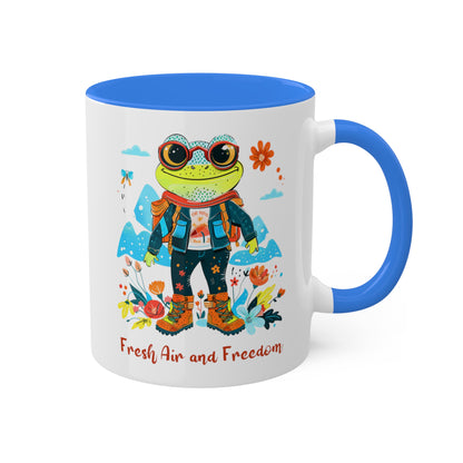 Frog Hiker Mug