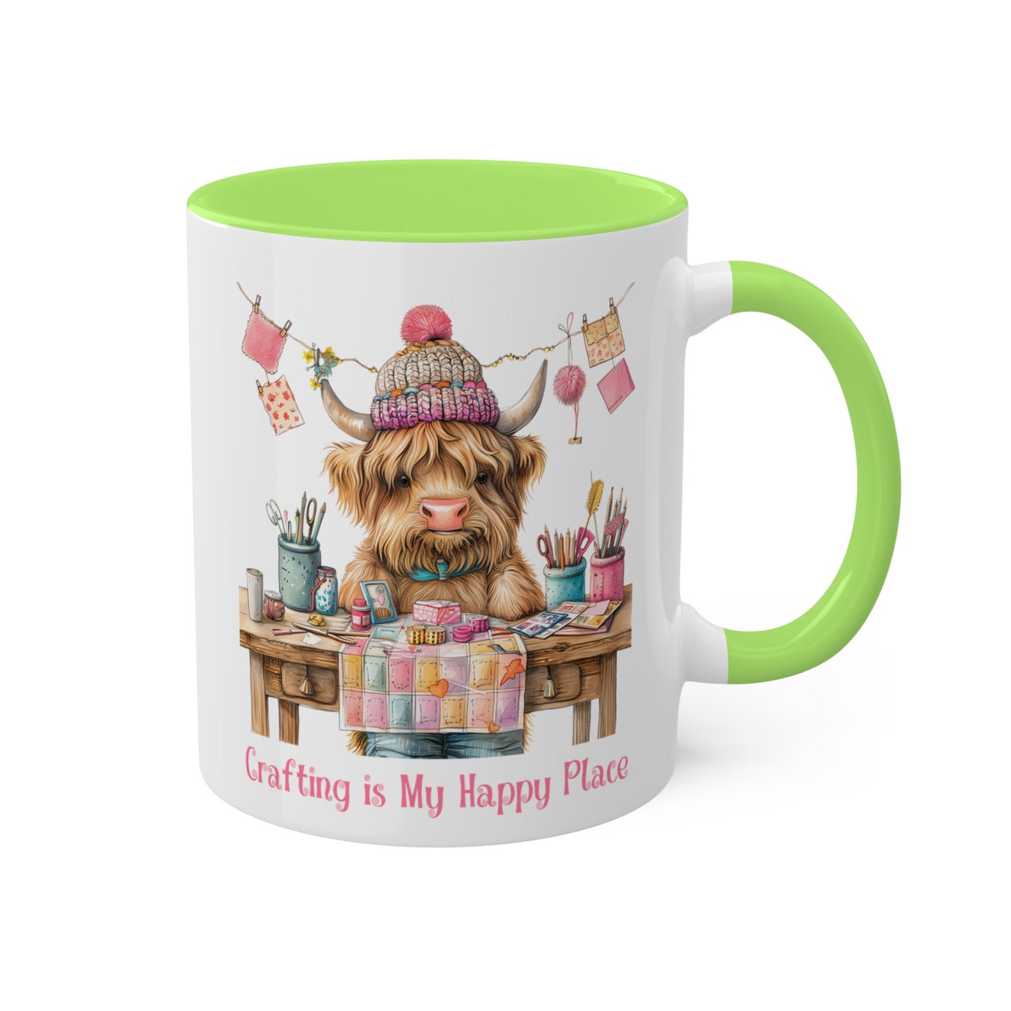 Highland Cow Crafting Mug