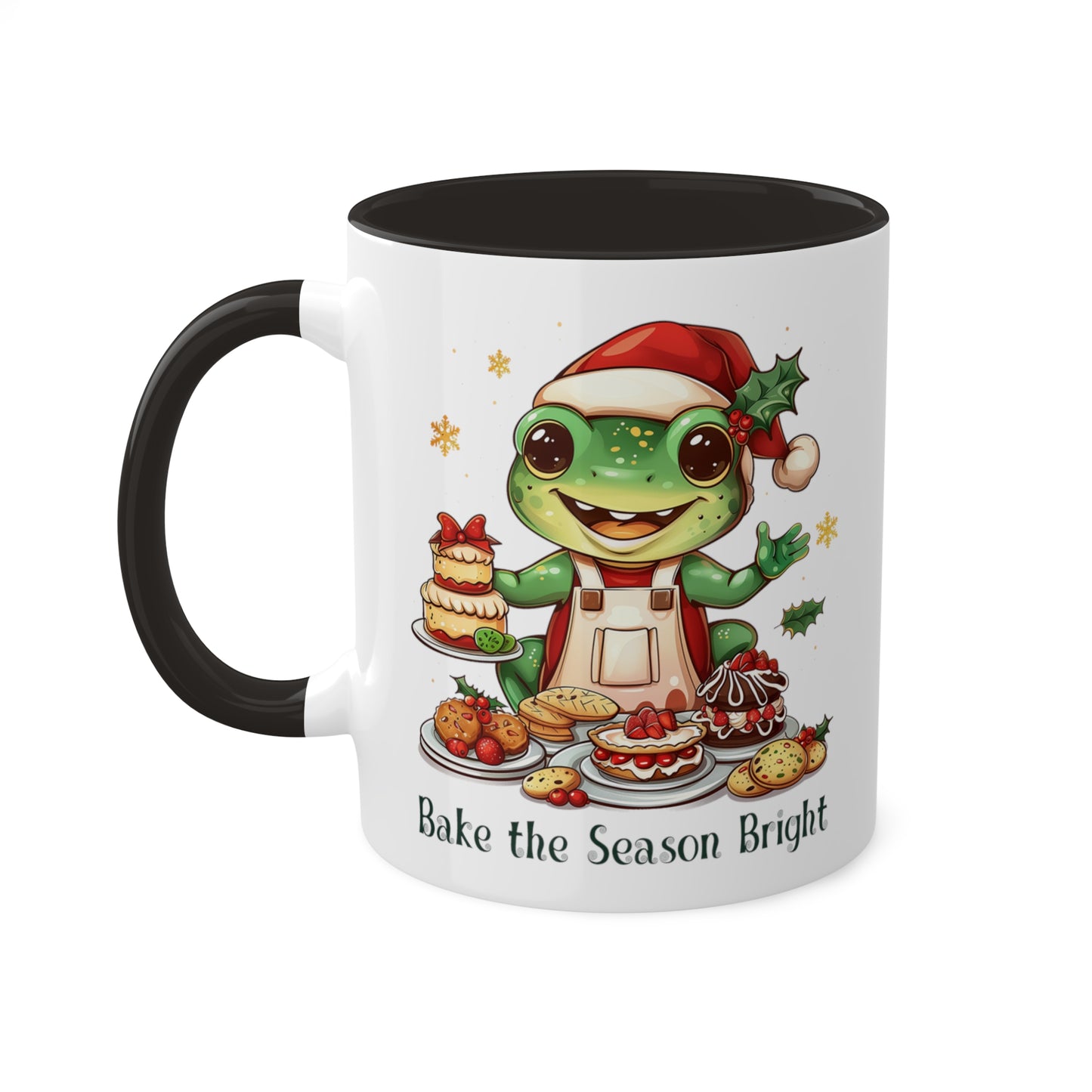 Frog Christmas Baker Mug