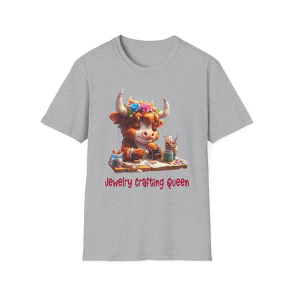 Highland Cow Jewelry Making Softstyle T-Shirt