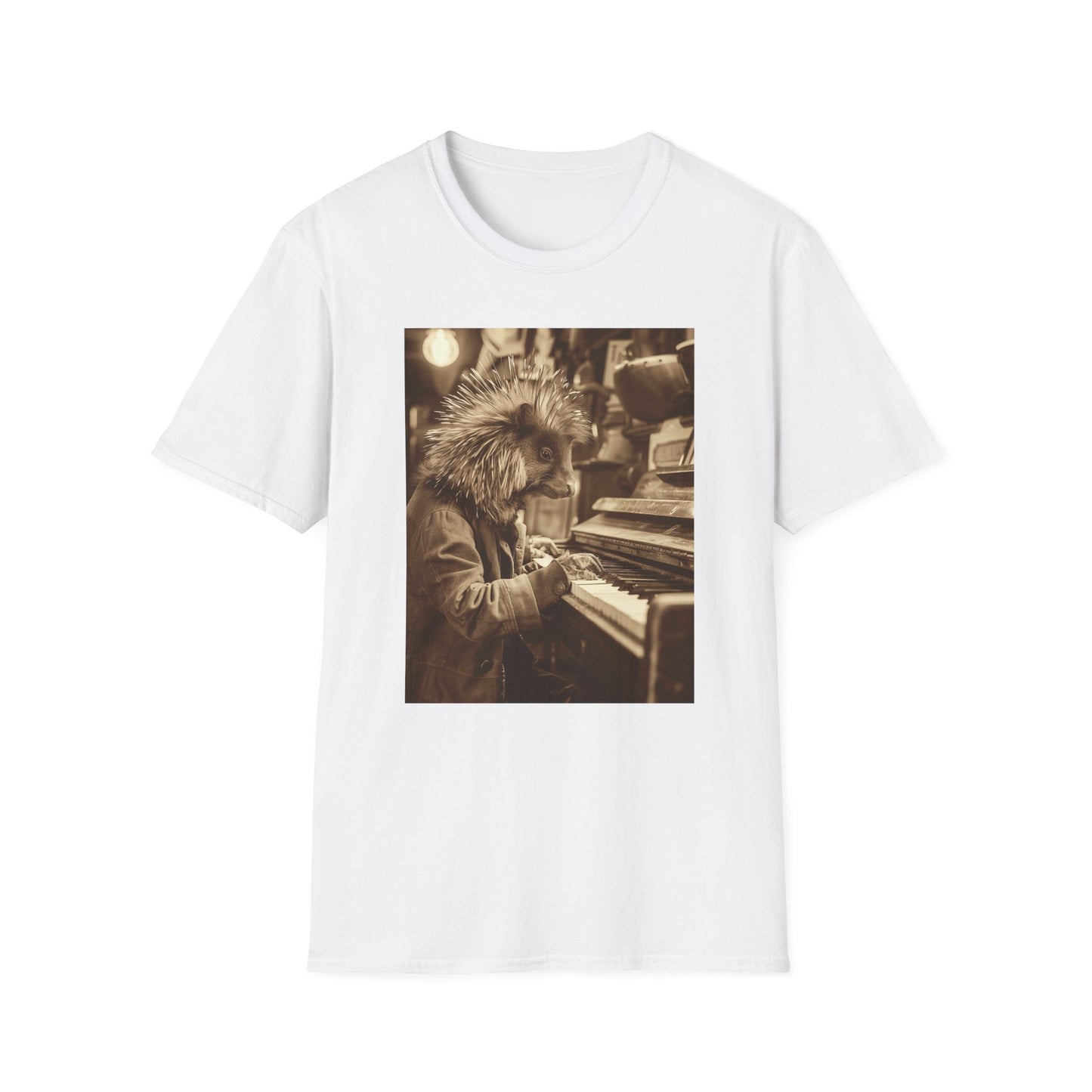 Vintage Western Porcupine Piano Softstyle T-Shirt