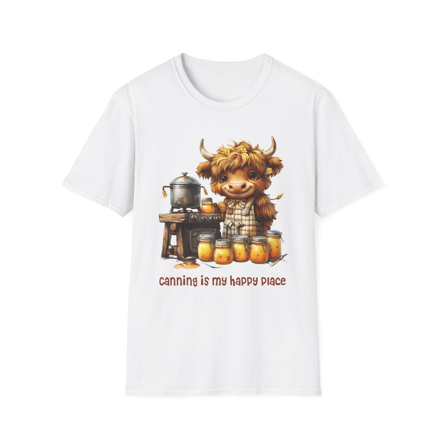 Highland Cow Canning Softstyle T-Shirt