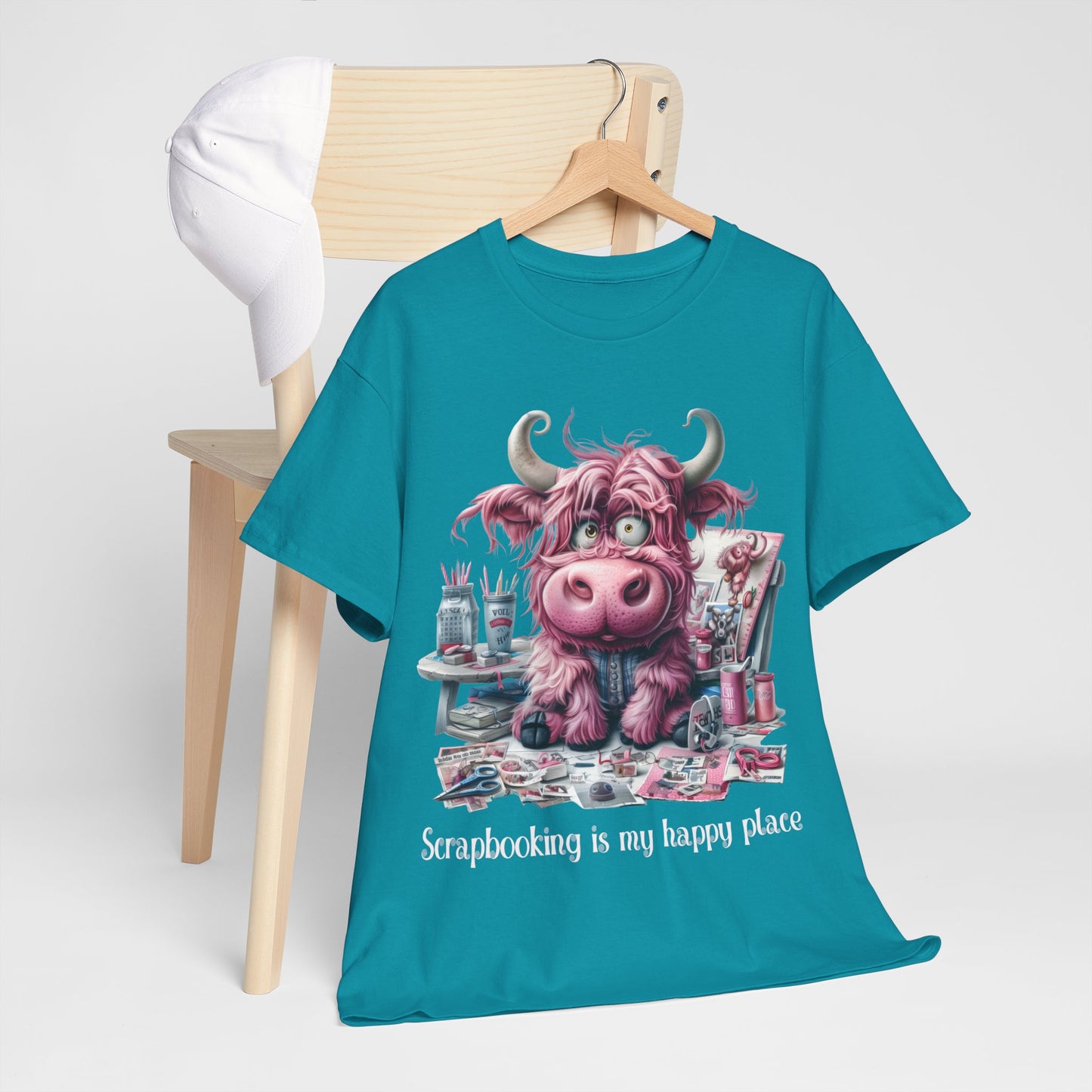 Highland Cow Scrapbooking Tee