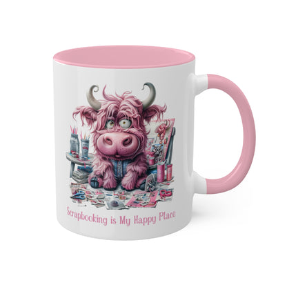 Highland Cow Scrapbooking Mug