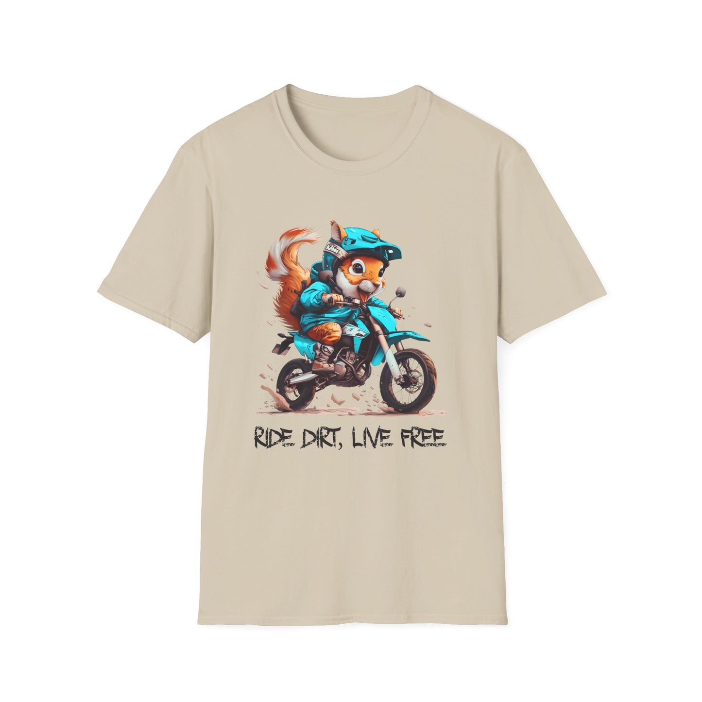 Squirrel Dirt Biker Softstyle T-Shirt