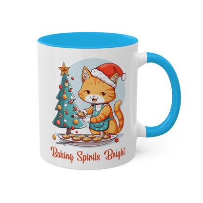 Cat Christmas Baker Mug