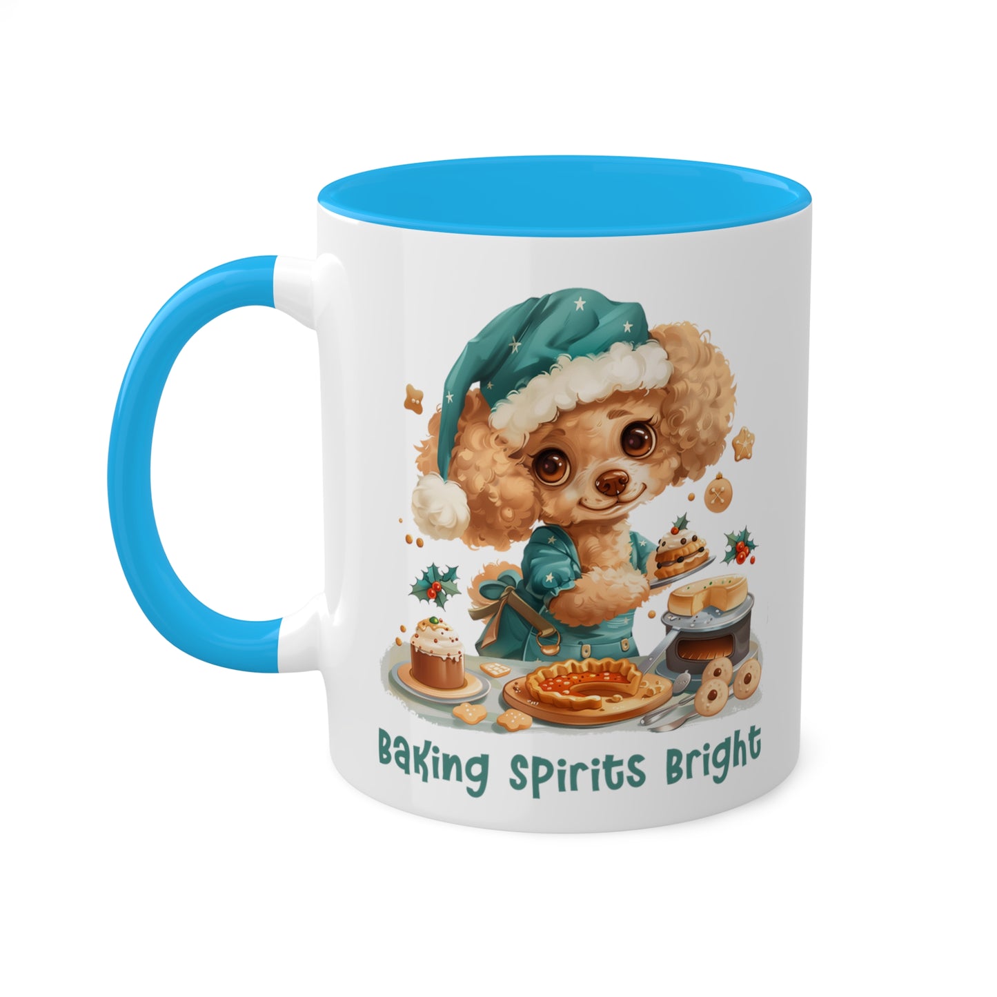 Poodle Christmas Baker Mug