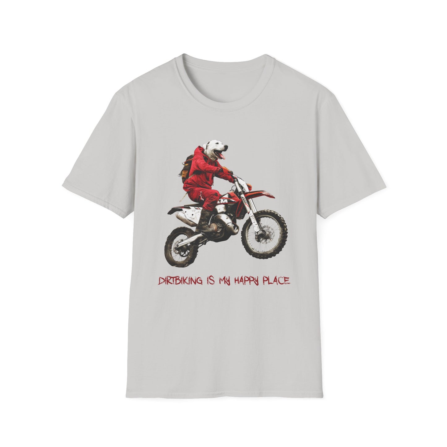 Dog Dirtbiker Softstyle T-Shirt