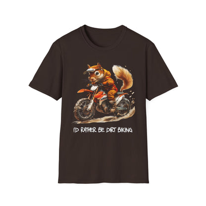 Squirrel Dirt Biking Softstyle T-Shirt