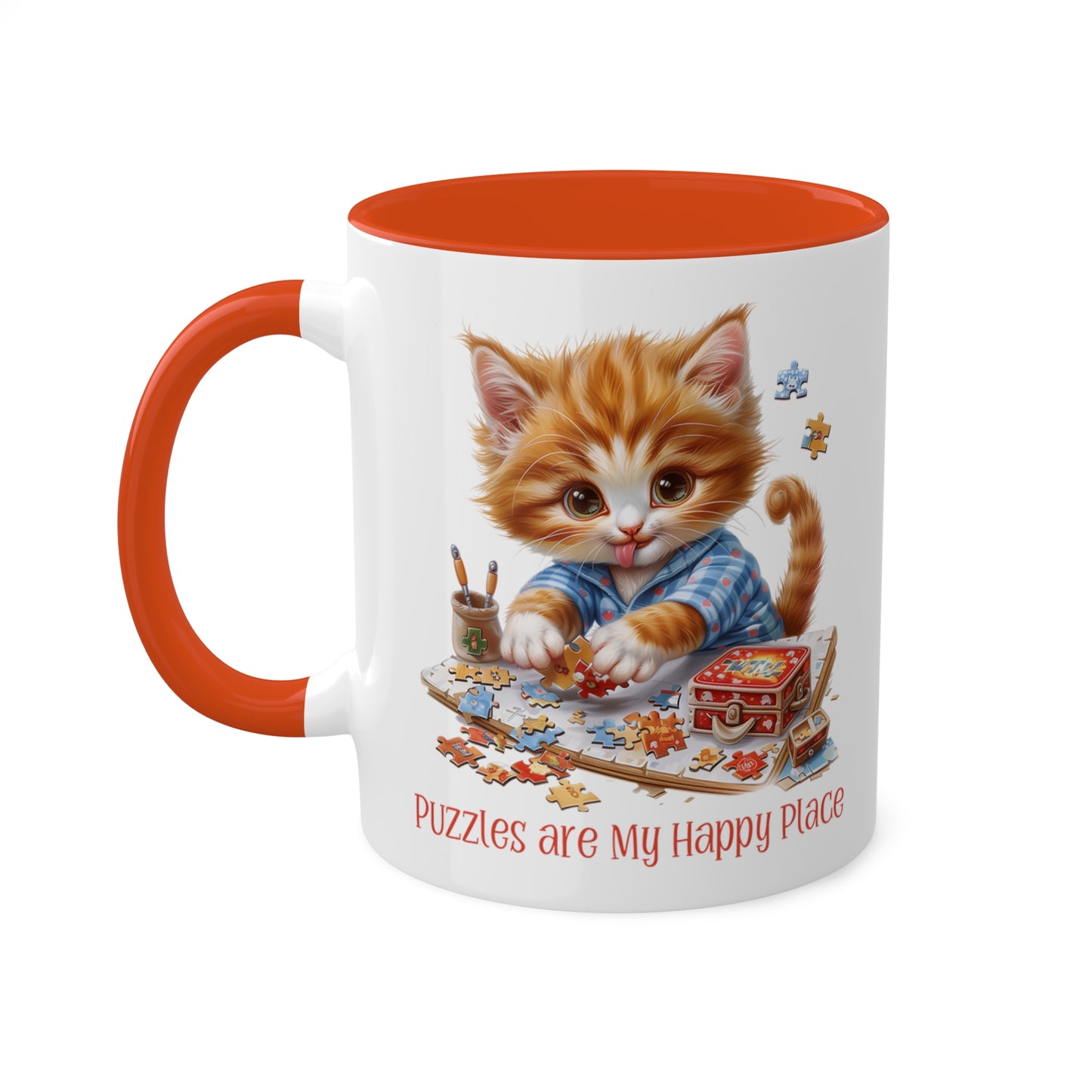 Cat Puzzler Mug