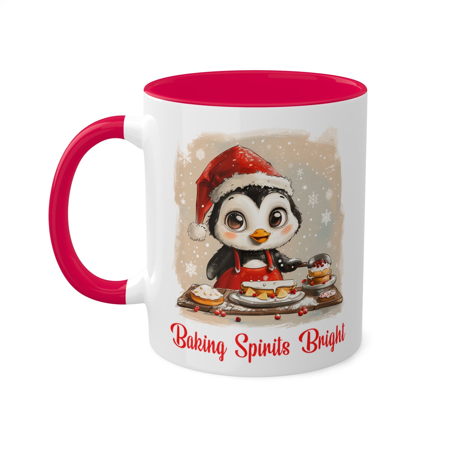 Penguin Christmas Baker Mug