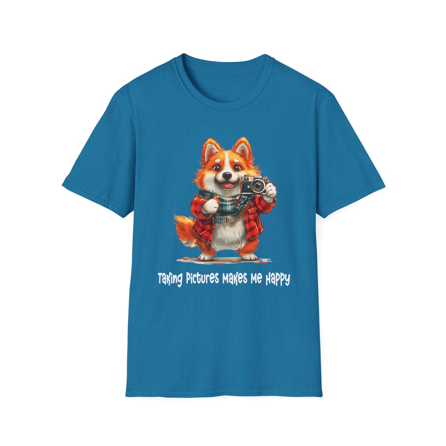 Corgi Painter Softstyle T-Shirt