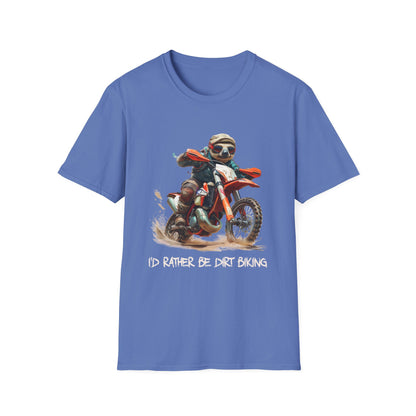 Sloth Dirt Biker Softstyle T-Shirt