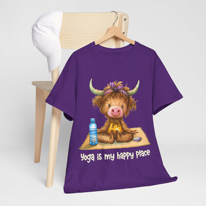 Highland Cow Yoga Tee