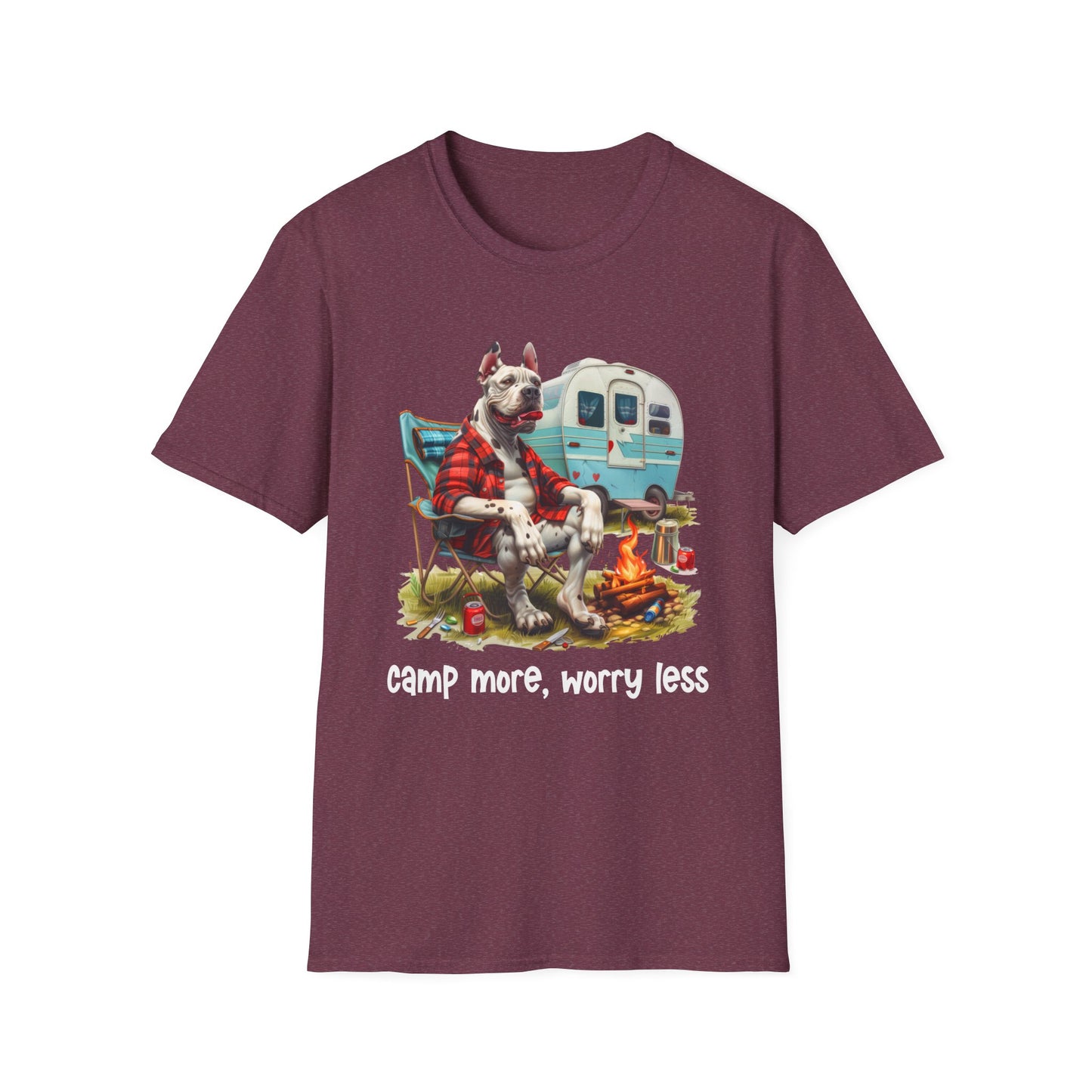 Great Dane Dog Camper Softstyle T-Shirt