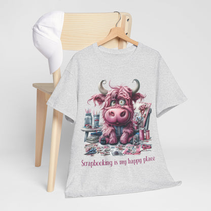 Highland Cow Scrapbooking Tee