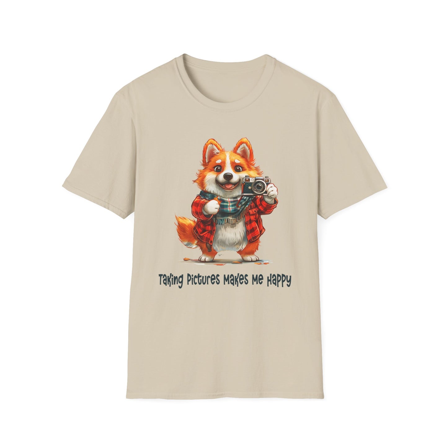 Corgi Painter Softstyle T-Shirt