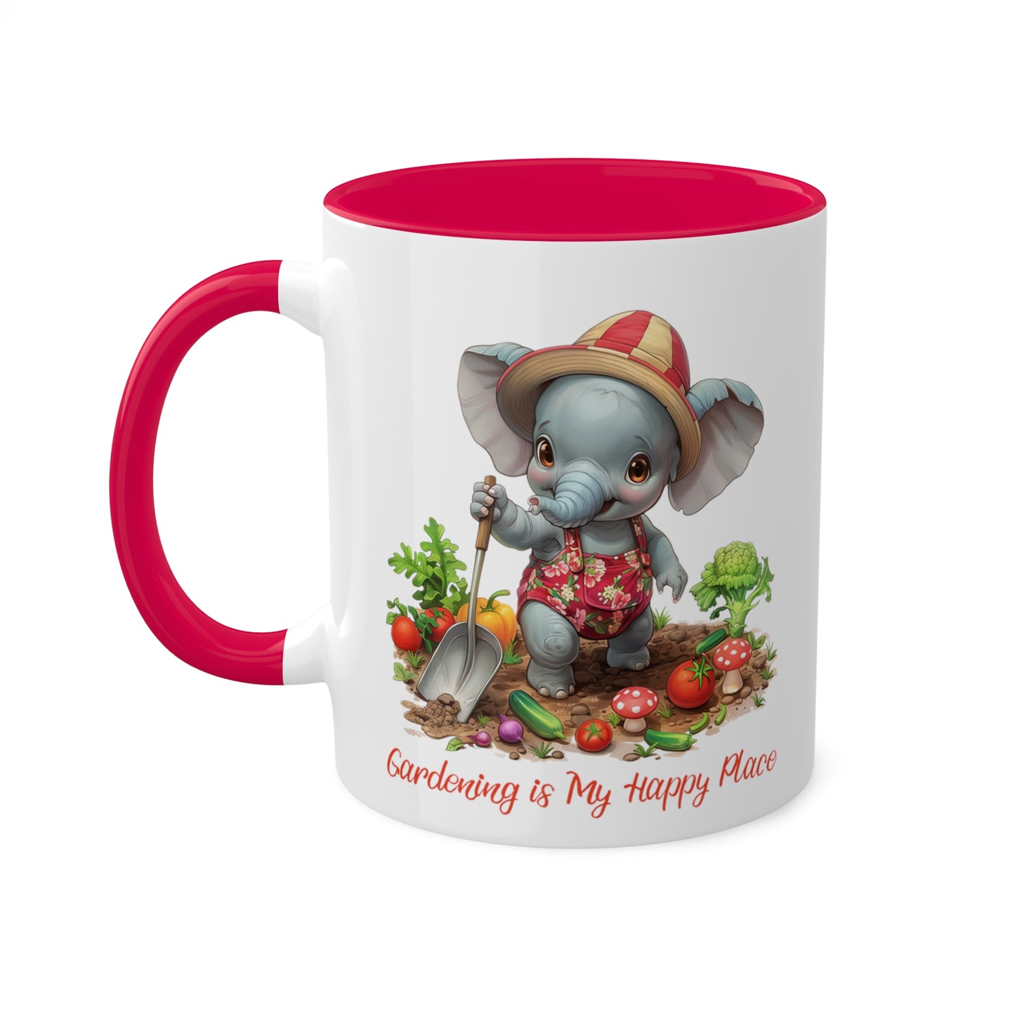 Elephant Gardener Mug