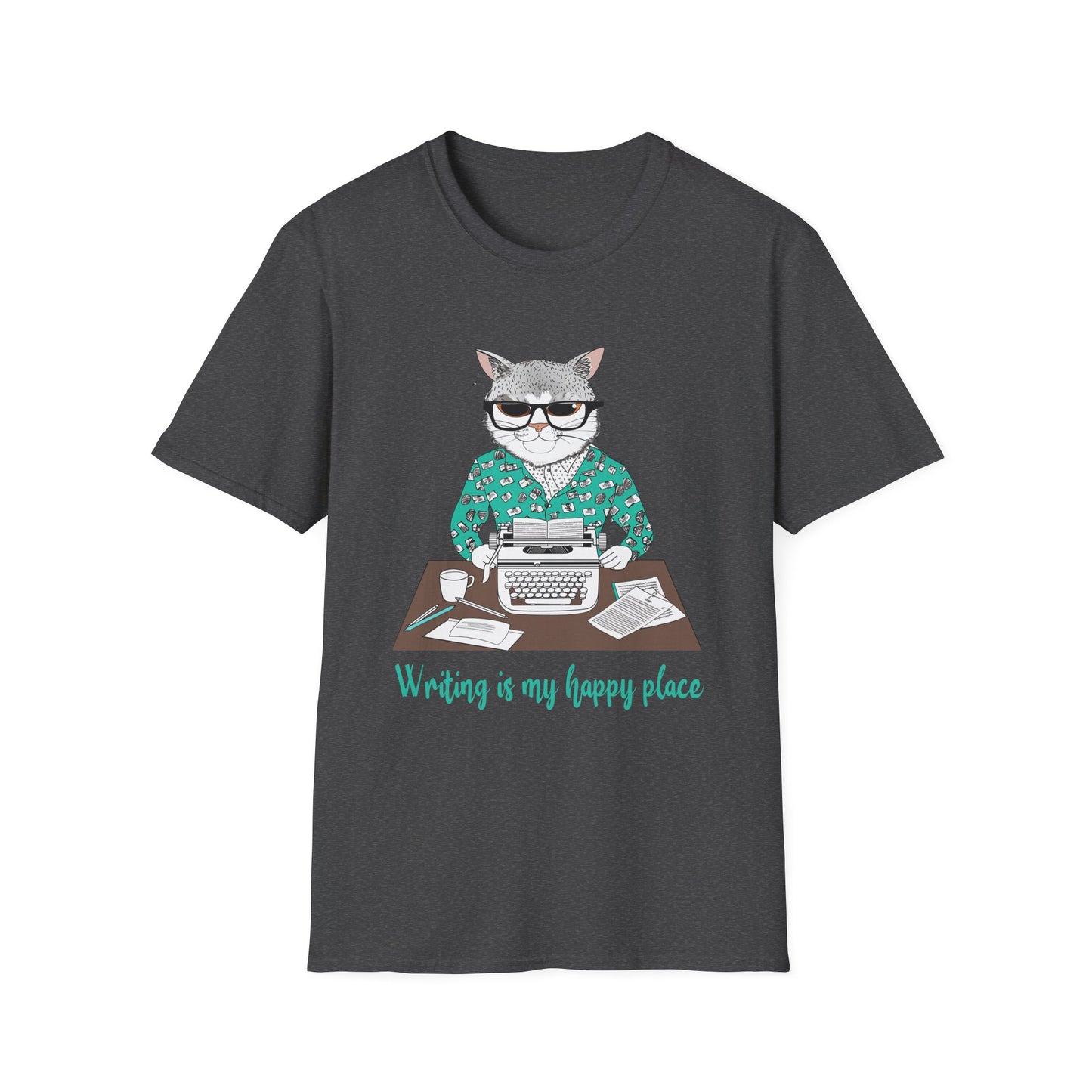 Cat Writer Softstyle T-Shirt