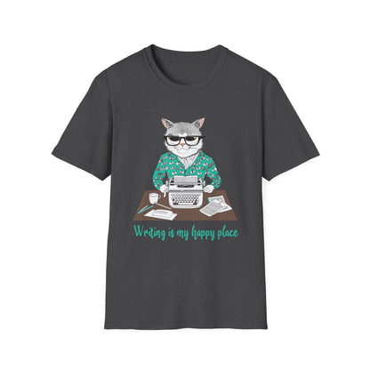 Cat Writer Softstyle T-Shirt