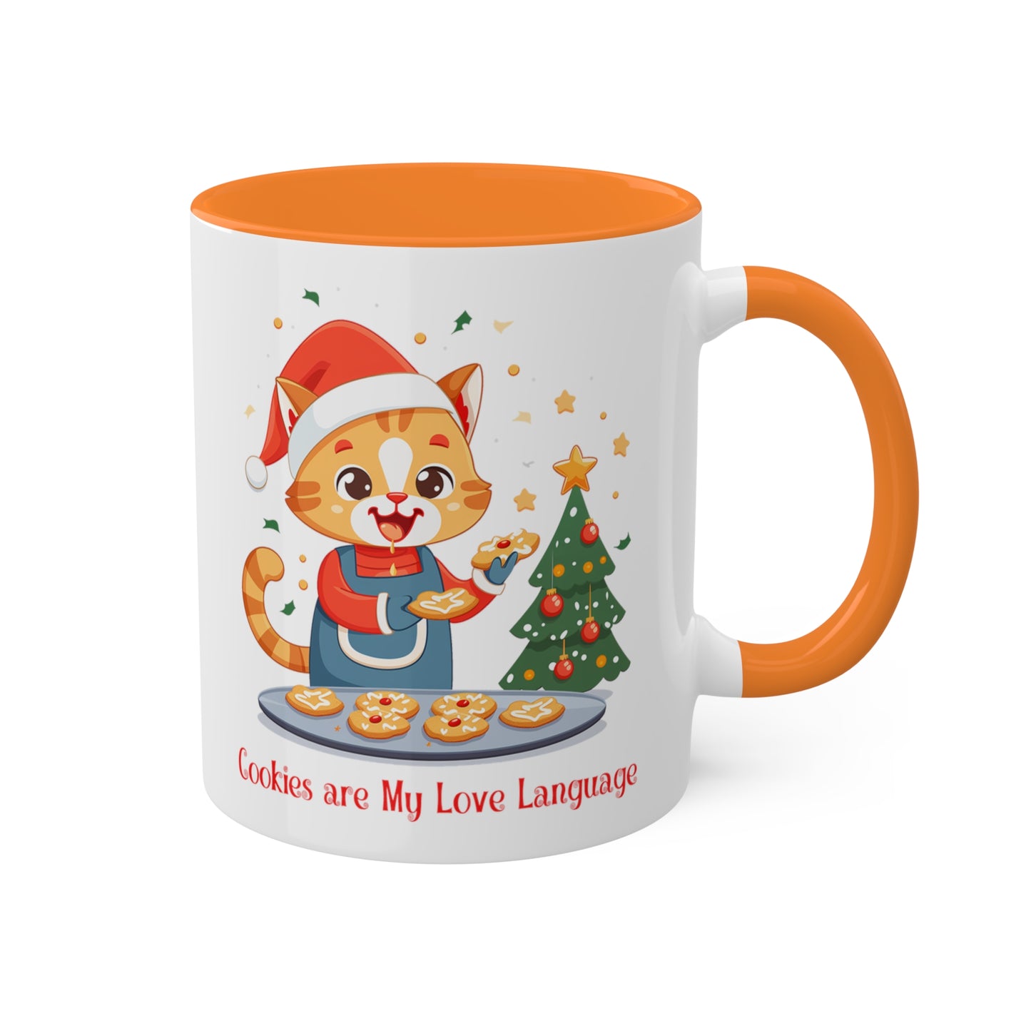 Kitty Cat Christmas Baker Mug