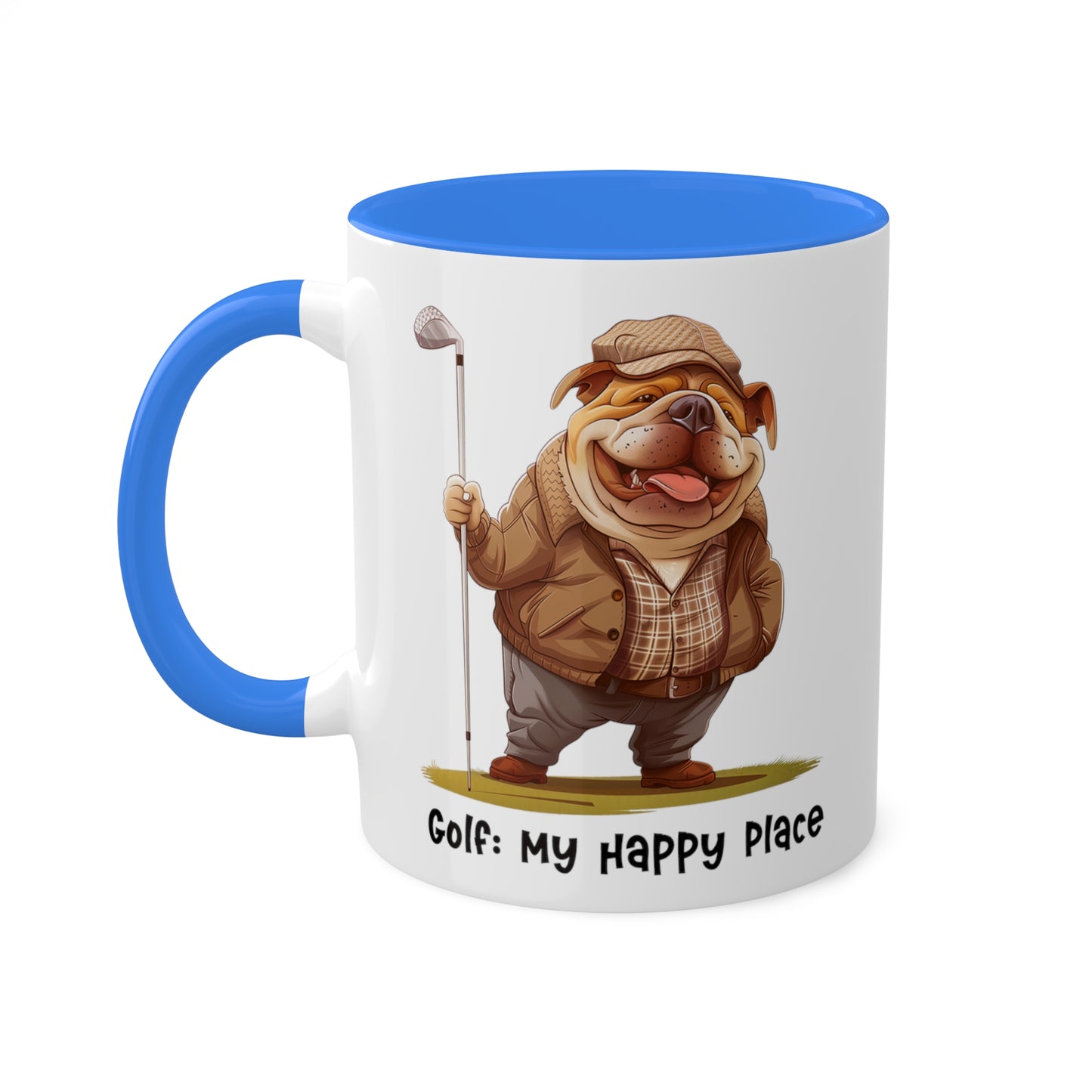 Bulldog Golfing Mug