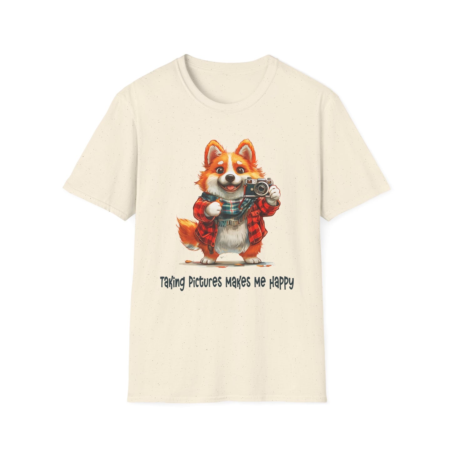 Corgi Painter Softstyle T-Shirt